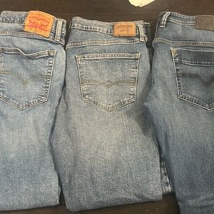 Levi's and Diesel Jeans Lot 36x32 Men's Jeans Lot